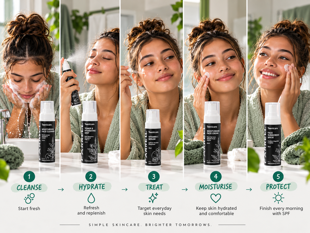 The Simple Teen Skincare Routine: 5 Steps to Look After Your Skin