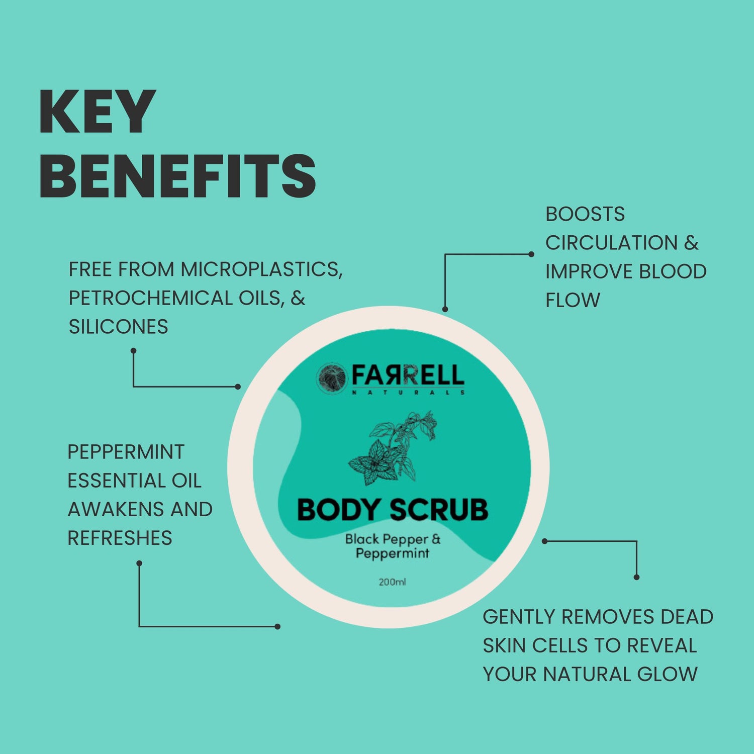 Citrus & Spice Body Scrub Collection | Lemongrass & Black Pepper Peppermint Set