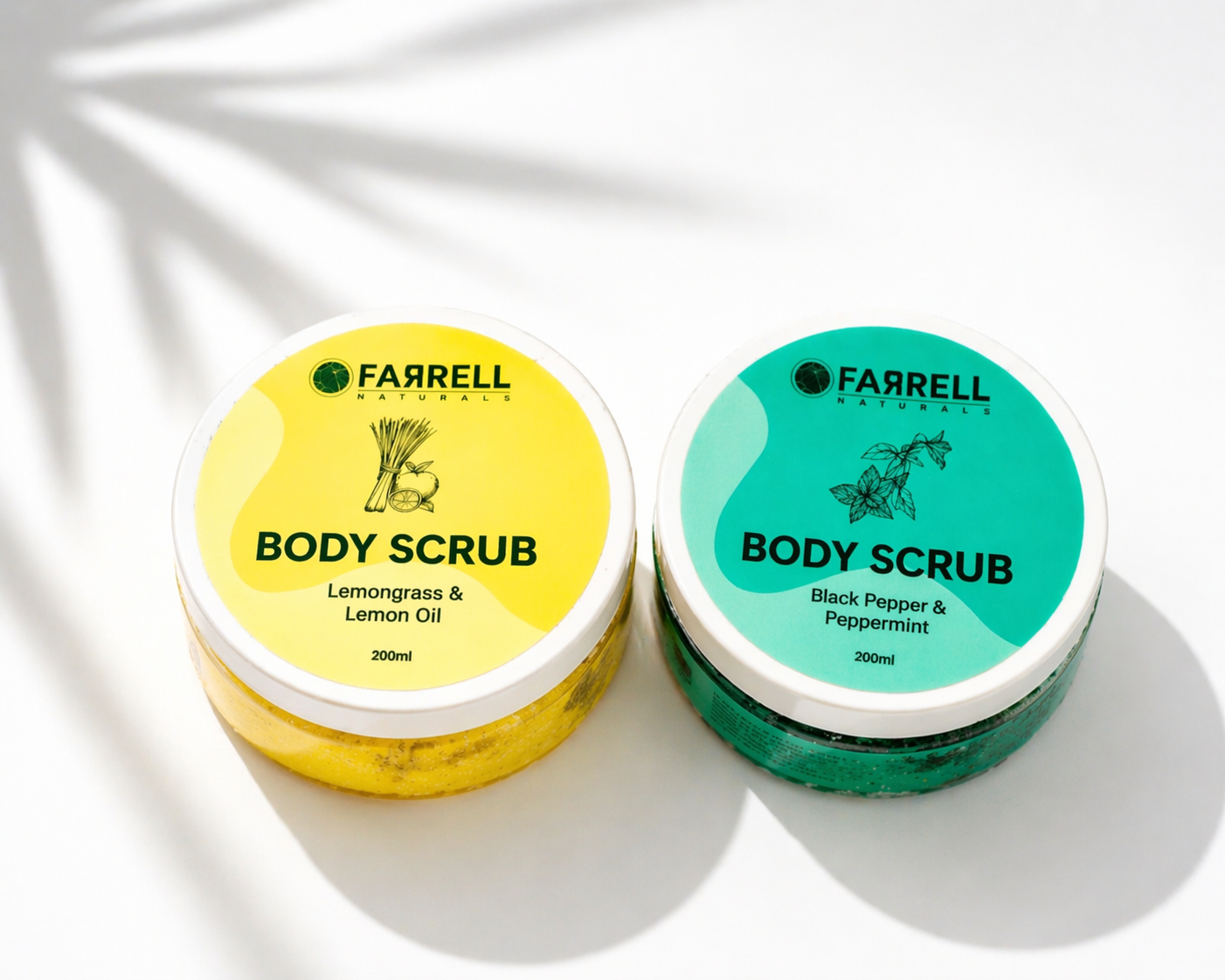 Citrus & Spice Body Scrub Collection | Lemongrass & Black Pepper Peppermint Set