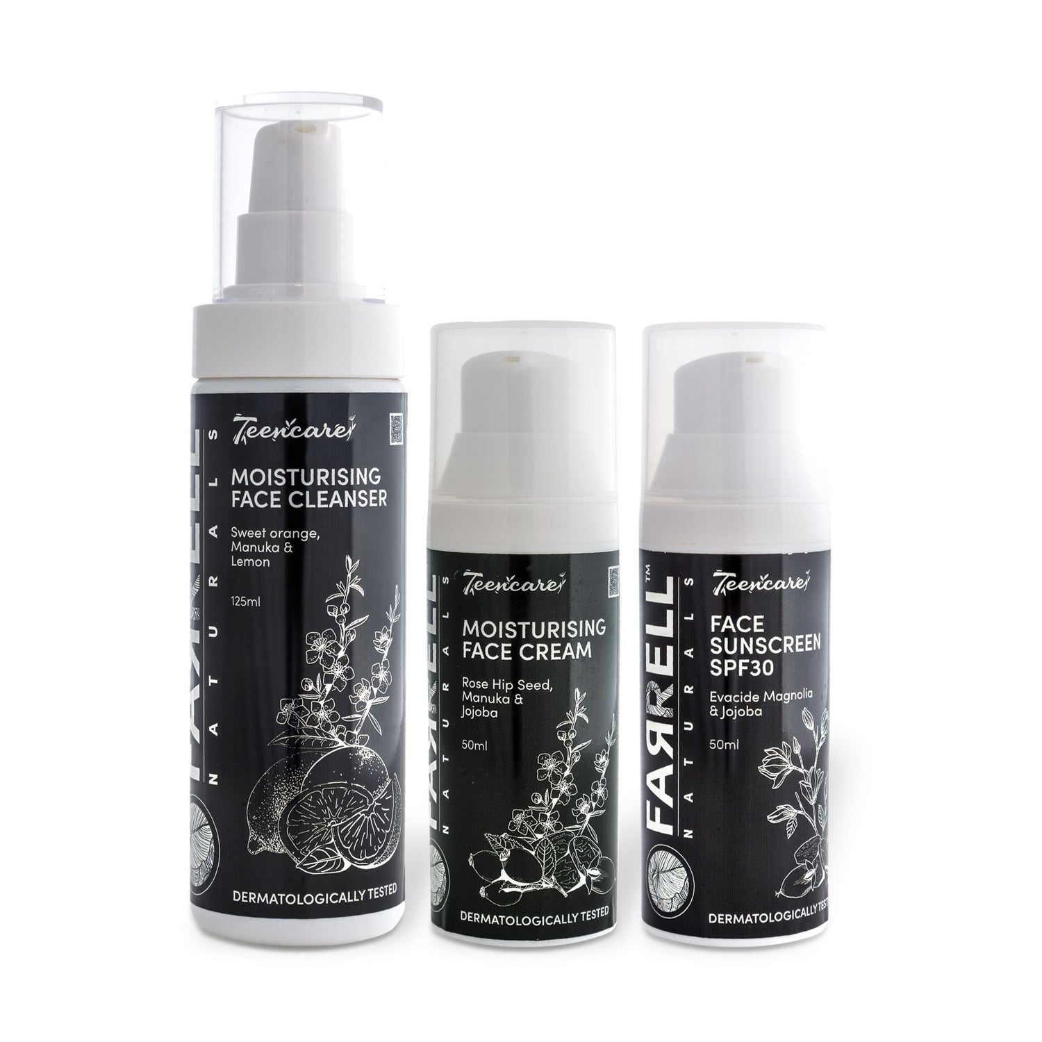 Daily Glow Essentials Trio | Teen Skincare Routine Set | Cleanser, Moisturizer & SPF