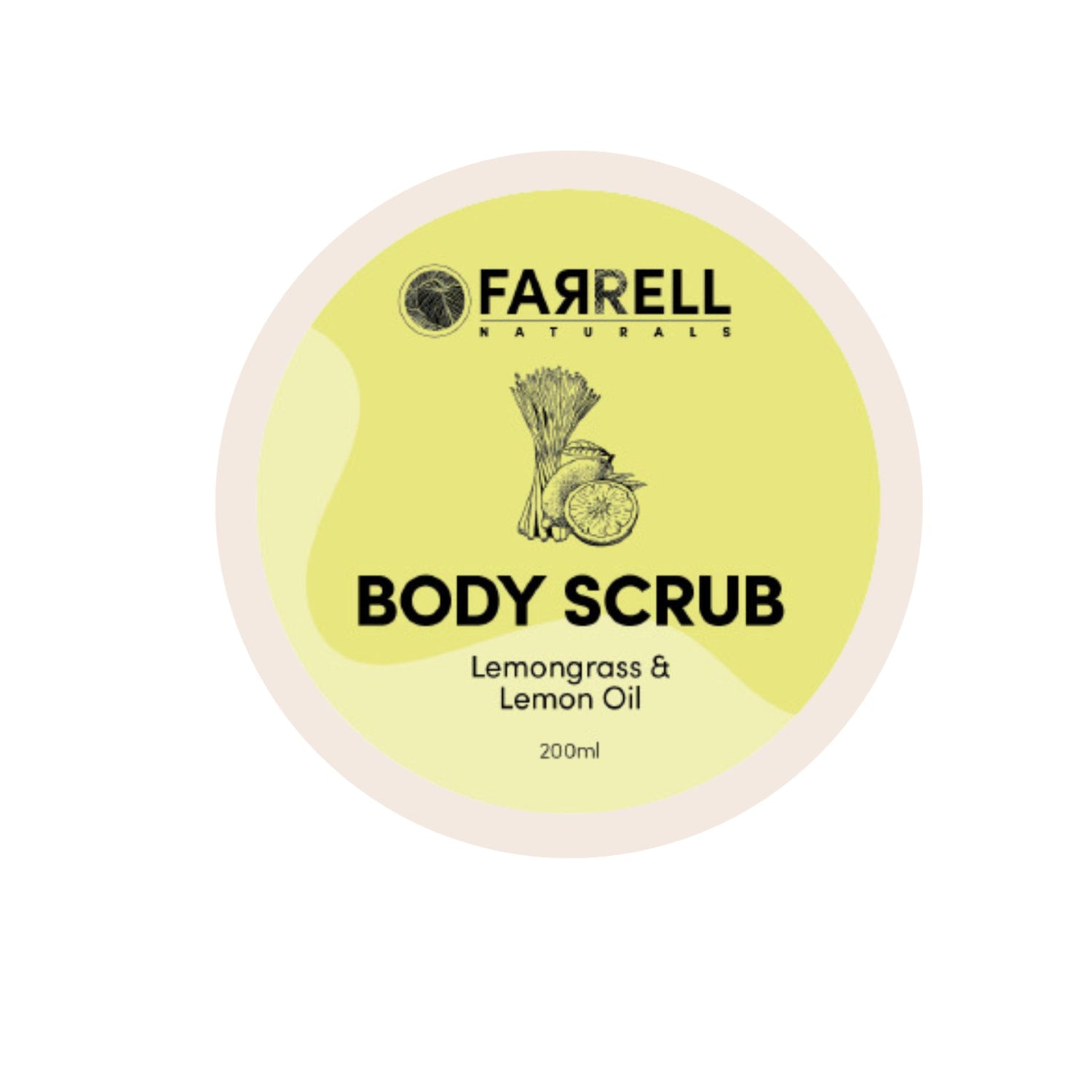 Lemongrass & Lemon Oil Body Scrub | Natural Exfoliating Treatment 200ml